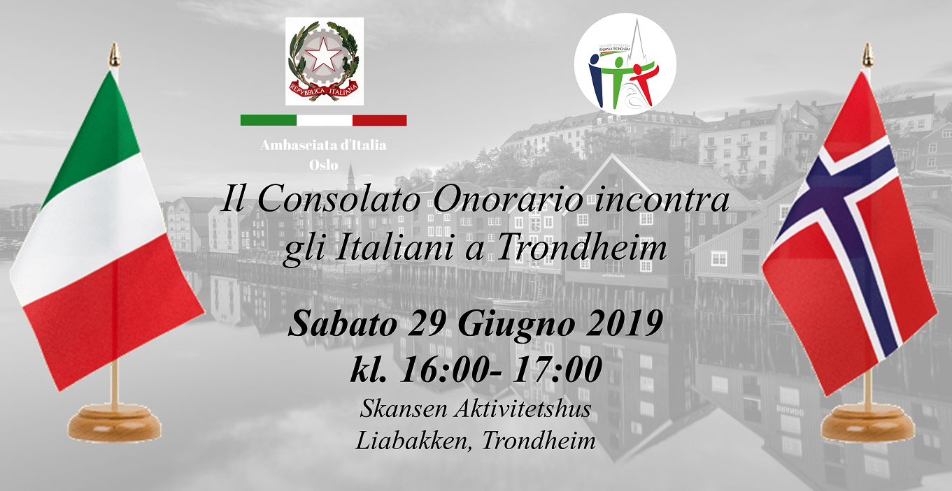 Il Consolato Onorario incontra gli Italiani a Trondheim
